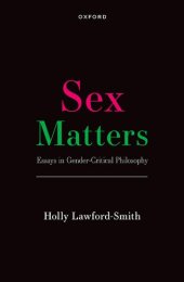 book Sex Matters: Essays in Gender-Critical Philosophy