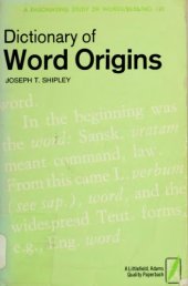 book Dictionary of Word Origins