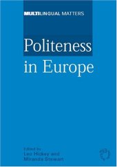 book Politeness In Europe 