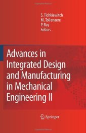 book Advances in Integrated Design and Manufacturing in Mechanical Engineering II