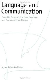 book Language and Communication: Essential Concepts for User Interface and Documentation Design