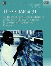 book The Cgiar at 31: An Independent Meta-Evaluation of the Consultative Group on International Agricultural Research 