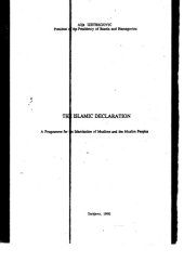 book The Islamic declaration: A programme for the islamization of Muslims and the Muslim peoples