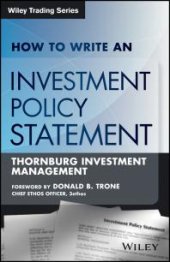 book How to Write an Investment Policy Statement