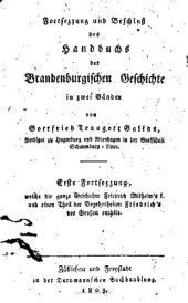 book Ein vollständiger Abriß der Geschichte Friedrich Wilhelms I. und ein Teil von Friedrich II.