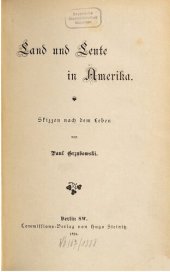 book Land und Leute in Amerika : Skizzen nach dem Leben