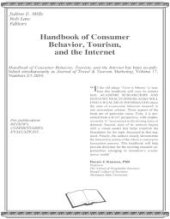 book Handbook of Consumer Behavior, Tourism, and the Internet