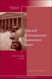 book Selected Contemporary Assessment Issues : New Directions for Student Services, Number 142