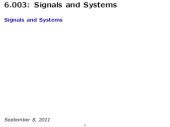 book Signals and Systems: Lecture Notes