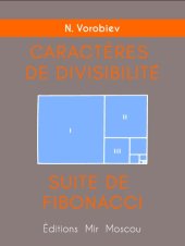 book Caractères de divisibilité Suite de Fibonacci