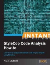 book Instant StyleCop Code Analysis How-To