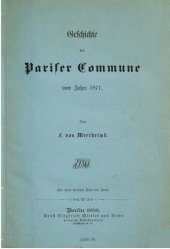 book Geschichte der Pariser Commune vom Jahre 1871