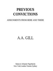 book Previous Convictions: Assignments From Here and There