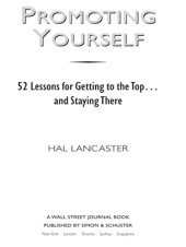 book Promoting Yourself: 52 Lessons for Getting to the Top...and Staying There