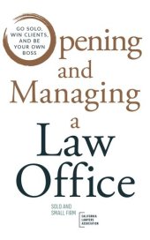 book Opening and Managing a Law Office