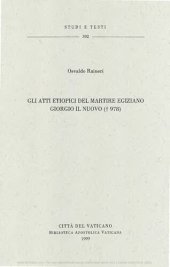 book Gli atti etiopici del martire egiziano Giorgio il Nuovo (978)