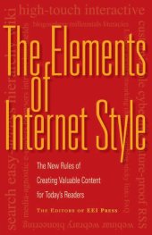 book The Elements of Internet Style: The New Rules of Creating Valuable Content for Today's Readers