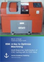 book RSM: A Key to Optimize Machining: Multi-Response Optimization of CNC Turning with Al-7020 Alloy : Multi-Response Optimization of CNC Turning with Al-7020 Alloy