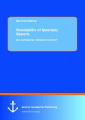 book Readability of Quarterly Reports: Do companies mislead investors? : Do companies mislead investors?