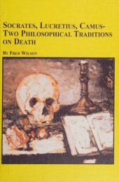 book Socrates, Lucretius, Camus: Two Philosophical Traditions on Death