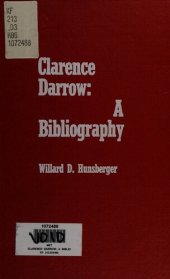 book Clarence Darrow: A Bibliography