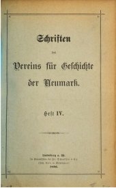 book Schriften des Vereins für Geschichte der Neumark