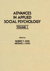 book Advances in Applied Social Psychology : Volume 1