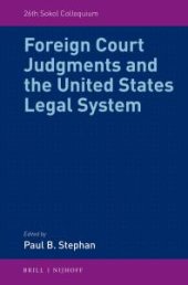 book Foreign Court Judgments and the United States Legal System