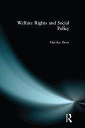 book Welfare Rights and Social Policy