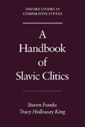 book A Handbook of Slavic Clitics (Oxford Studies in Comparative Syntax)