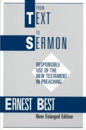 book From Text to Sermon