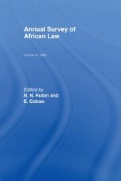 book Annual Survey of African Law Cb : Volume Three : 1969