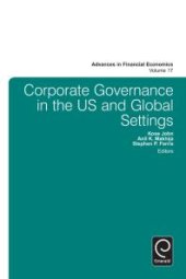 book Corporate Governance in the US and Global Settings