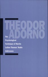 book The Psychological Technique of Martin Luther Thomas’ Radio Addresses