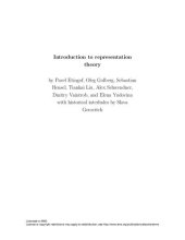 book Introduction to Representation Theory