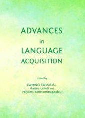 book Advances in Language Acquisition