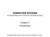 book Computer Systems: An Integrated Approach to Architecture and Operating Systems: Lecture Slides