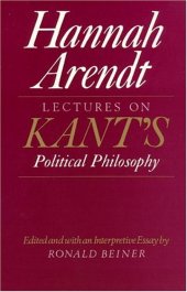 book Lectures on Kant's Political Philosophy