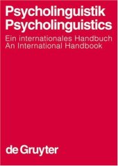 book Psycholinguistics: An International Handbook Handba1/4cher Zur Sprach- Und Kommunikationswissenschaft / H