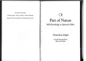 book Part of Nature: Self-Knowledge in Spinoza's Ethics