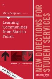 book Learning Communities from Start to Finish : New Directions for Student Services, Number 149