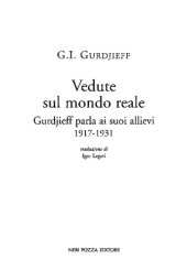 book Vedute sul mondo reale. Gurdjieff parla agli allievi 1917-1931