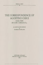 book The correspondence of Agostino Chigi (1466-1520) in cod. Chigi R.V.c.