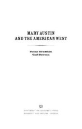 book Mary Austin and the American West