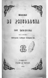 book Saggi di psicologia e di logica