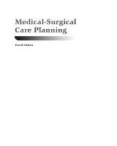 book Medical-Surgical Care Planning