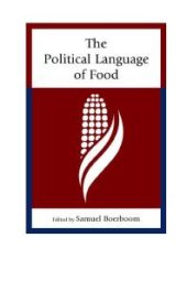 book The Political Language of Food