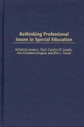 book Rethinking Professional Issues in Special Education