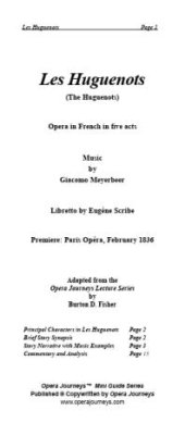 book Meyerbeer's Les Huguenots (Opera Journeys Mini Guide Series)