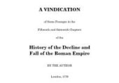 book Vindication of Some Passages in the 15th and 16th Chapters